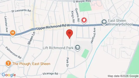 Apartments for rent i London SW14 - kort over placeringen