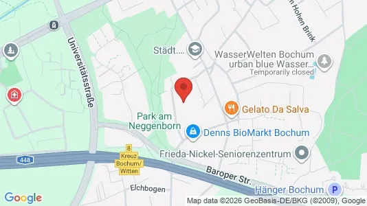 Apartments for rent i Bochum - kort over placeringen