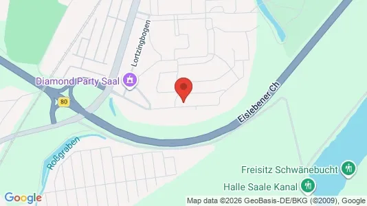 Apartments for rent i Halle (Saale) - kort over placeringen