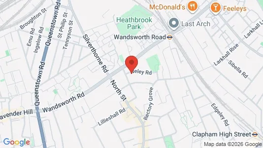 Houses for rent i London SW4 - kort over placeringen