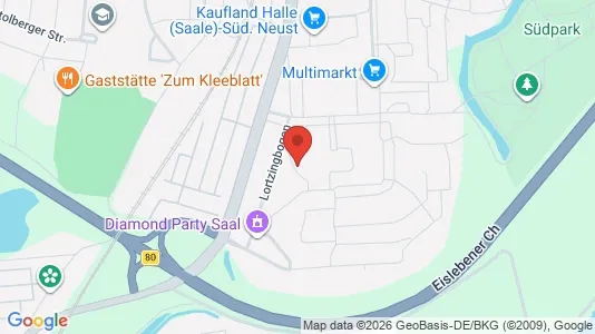 Apartments for rent i Halle (Saale) - kort over placeringen