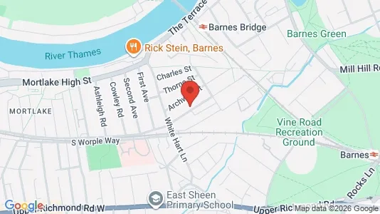 Apartments for rent i London SW13 - kort over placeringen