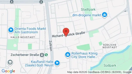 Apartments for rent i Halle (Saale) - kort over placeringen