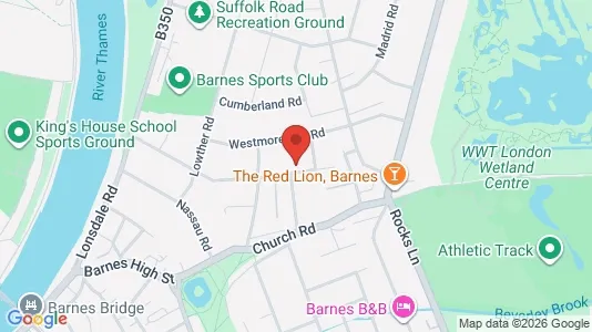 Apartments for rent i London SW13 - kort over placeringen
