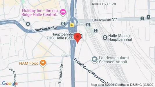 Apartments for rent i Halle (Saale) - kort over placeringen