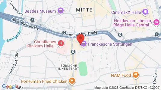 Rooms for rent i Halle (Saale) - kort over placeringen