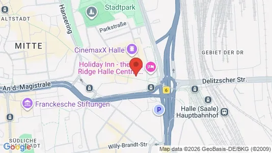 Apartments for rent i Halle (Saale) - kort over placeringen
