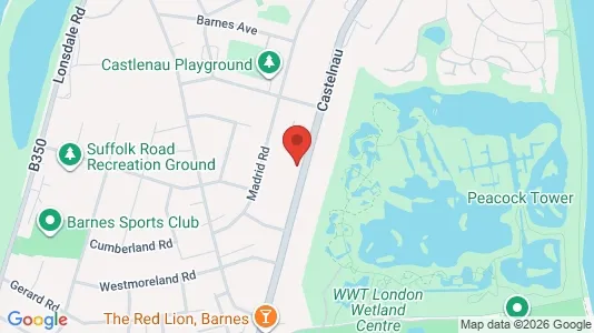 Apartments for rent i London SW13 - kort over placeringen