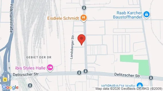 Apartments for rent i Halle (Saale) - kort over placeringen
