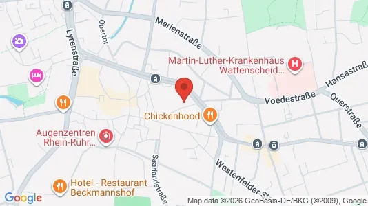 Apartments for rent i Bochum - kort over placeringen