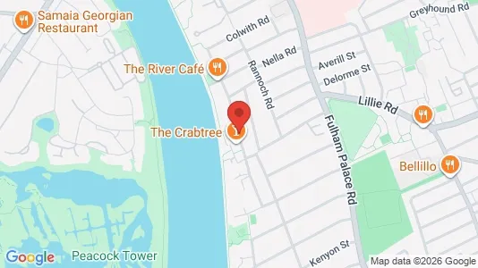 Apartments for rent i London W6 - kort over placeringen