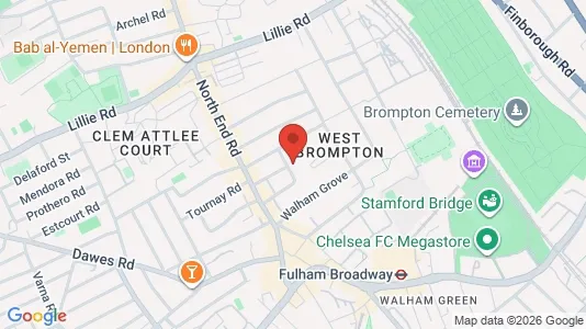 Apartments for rent i London SW6 - kort over placeringen