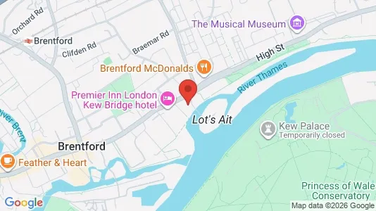 Apartments for rent i Brentford - Middlesex - kort over placeringen