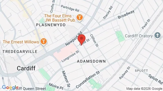 Apartments for rent i Cardiff - South Glamorgan - kort over placeringen