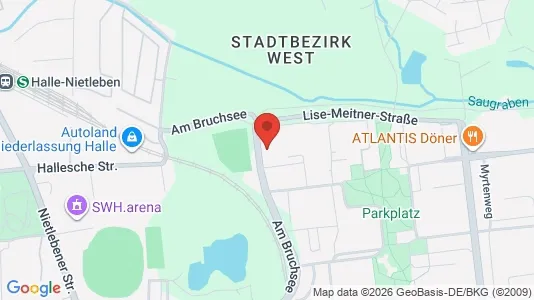 Apartments for rent i Halle (Saale) - kort over placeringen