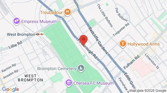 Apartments for rent i London SW10 - kort over placeringen