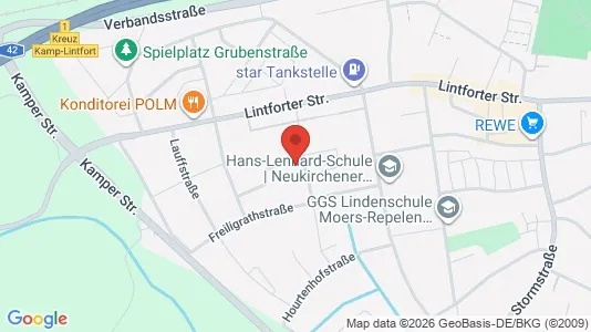 Apartments for rent i Wesel - kort over placeringen