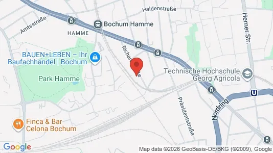 Apartments for rent i Bochum - kort over placeringen
