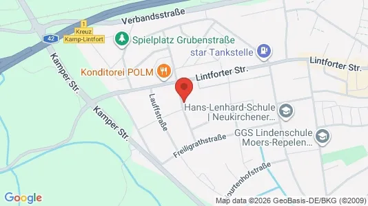 Apartments for rent i Wesel - kort over placeringen