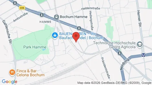 Apartments for rent i Bochum - kort over placeringen