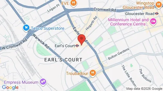 Apartments for rent i London SW5 - kort over placeringen