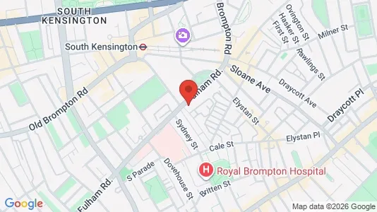 Apartments for rent i London SW3 - kort over placeringen