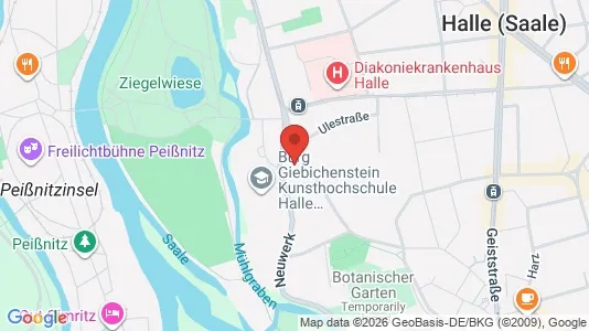 Apartments for rent i Halle (Saale) - kort over placeringen