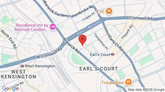 Apartments for rent i London SW5 - kort over placeringen