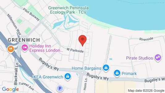 Apartments for rent i London SE10 - kort over placeringen