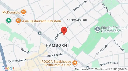 Apartments for rent i Duisburg - kort over placeringen