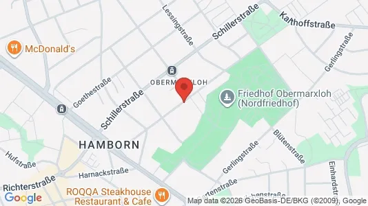 Apartments for rent i Duisburg - kort over placeringen