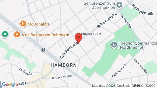 Apartments for rent i Duisburg - kort over placeringen