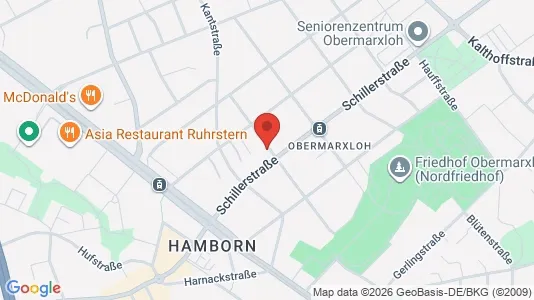 Apartments for rent i Duisburg - kort over placeringen