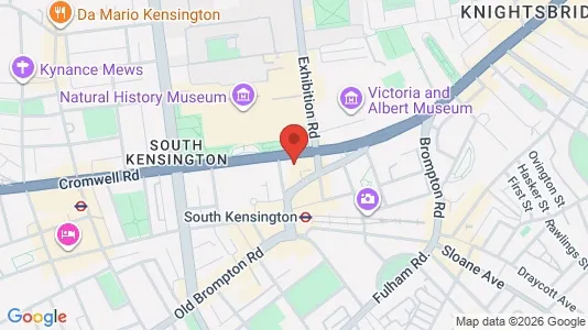 Apartments for rent i London SW7 - kort over placeringen