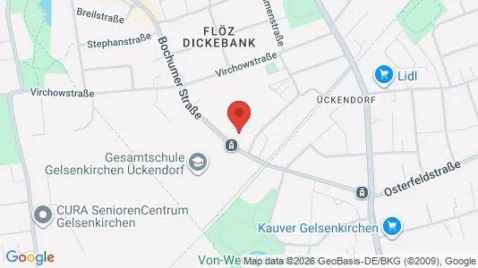 Apartments for rent i Gelsenkirchen - kort over placeringen