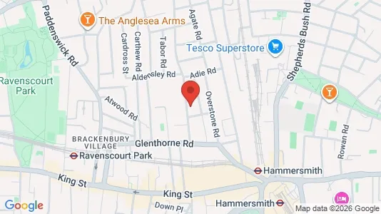 Apartments for rent i London W6 - kort over placeringen