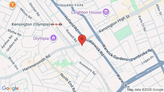 Apartments for rent i London W14 - kort over placeringen
