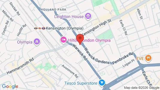 Apartments for rent i London W14 - kort over placeringen