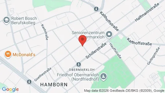 Apartments for rent i Duisburg - kort over placeringen