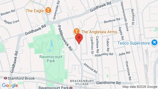Apartments for rent i London W6 - kort over placeringen