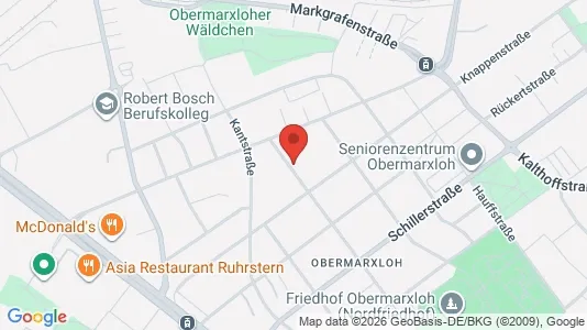 Apartments for rent i Duisburg - kort over placeringen