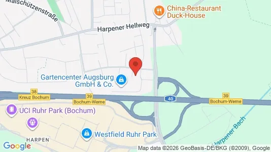 Apartments for rent i Bochum - kort over placeringen