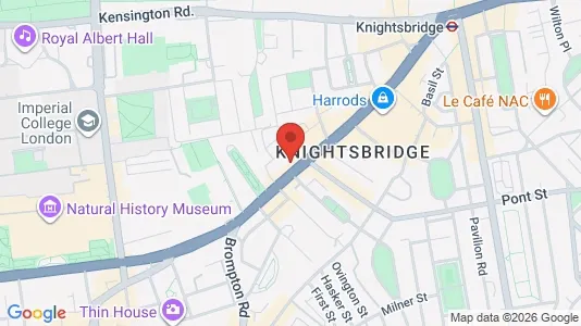 Apartments for rent i London SW3 - kort over placeringen
