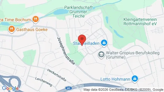 Apartments for rent i Bochum - kort over placeringen