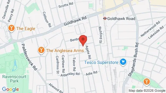 Apartments for rent i London W6 - kort over placeringen
