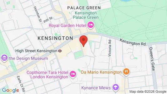 Apartments for rent i London W8 - kort over placeringen