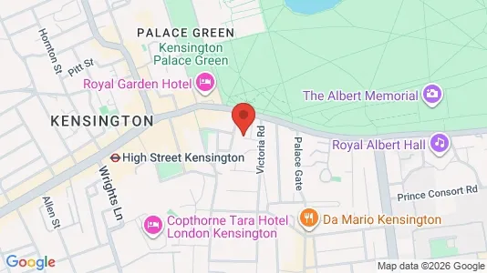 Apartments for rent i London W8 - kort over placeringen