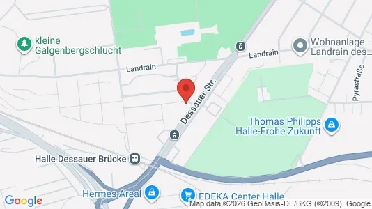 Apartments for rent i Halle (Saale) - kort over placeringen