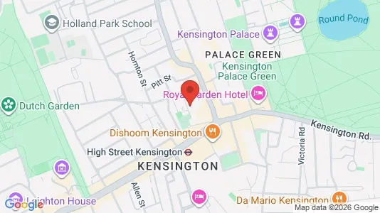 Apartments for rent i London W8 - kort over placeringen