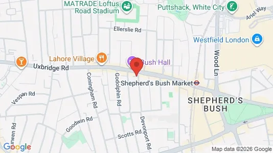 Apartments for rent i London W12 - kort over placeringen